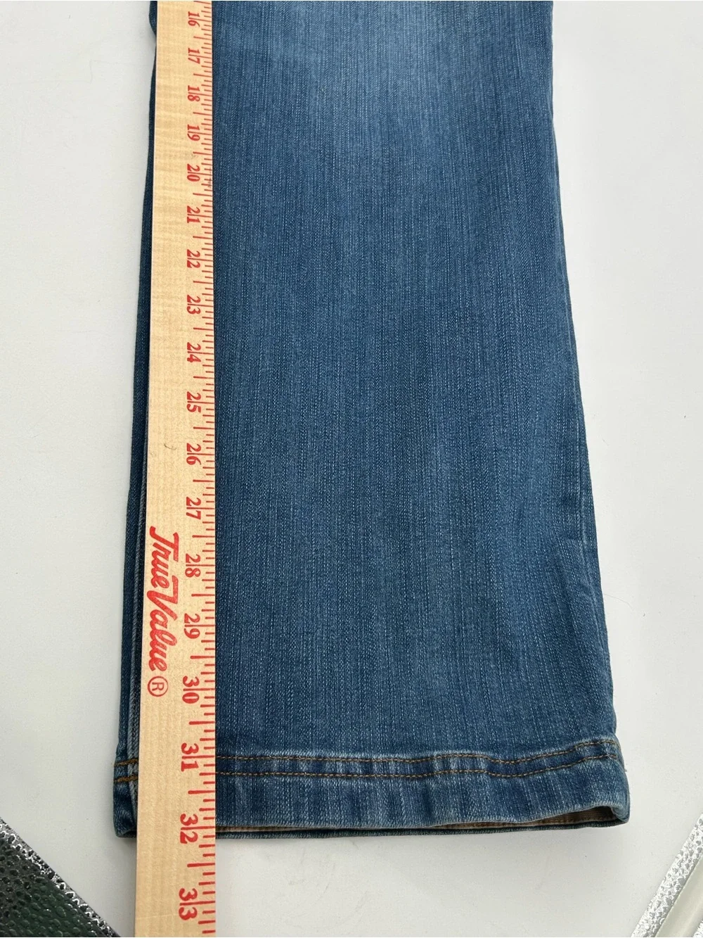Duluth Trading Co Men's Double Flex Straight-Leg Blue Denim Jeans 40x32